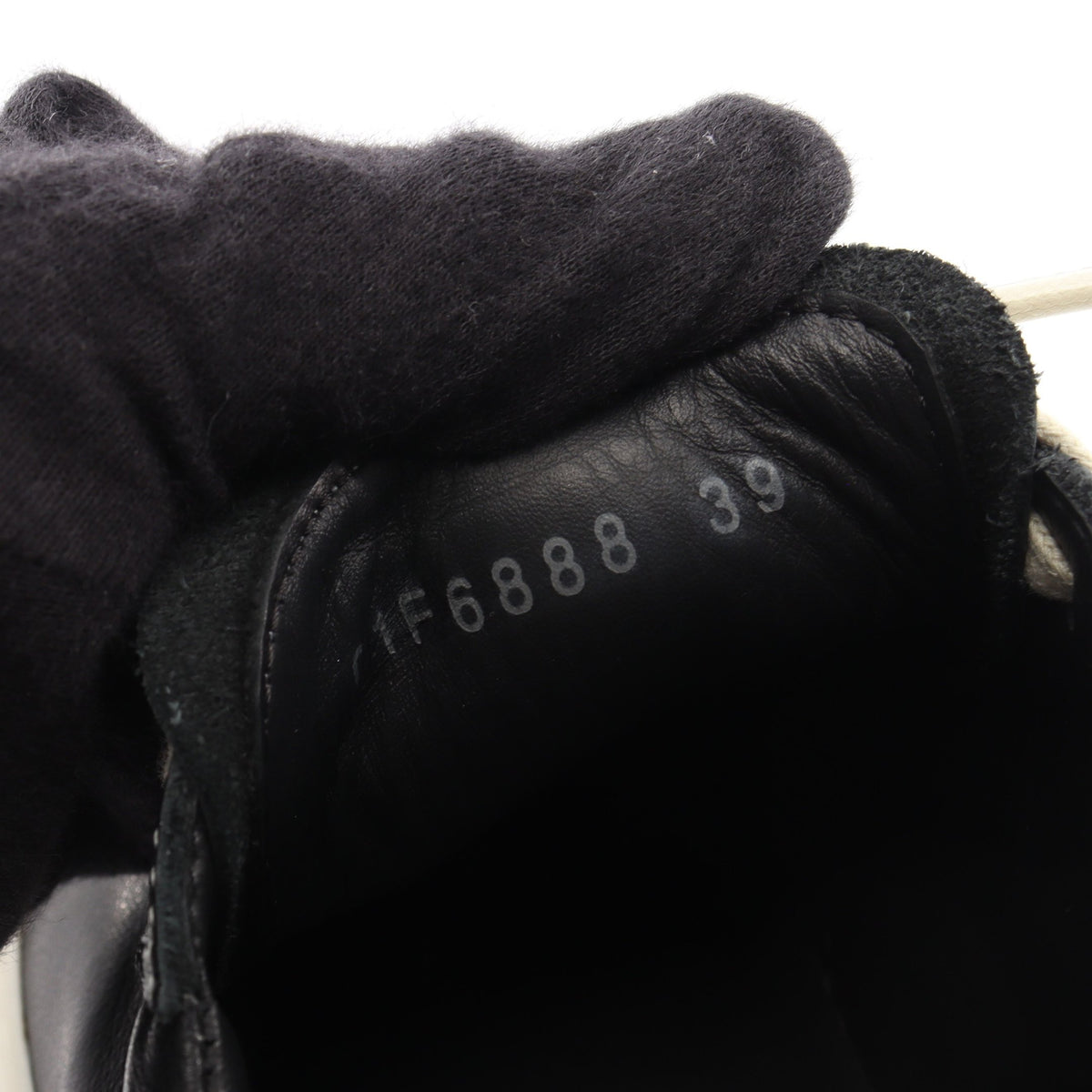 STROBE VINTAGE SNEAKS ローカットスニーカー レザー ブラック ホワイト リックオウエンス シューズ Rick Owens