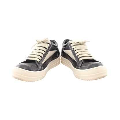 STROBE VINTAGE SNEAKS ローカットスニーカー レザー ブラック ホワイト リックオウエンス シューズ Rick Owens