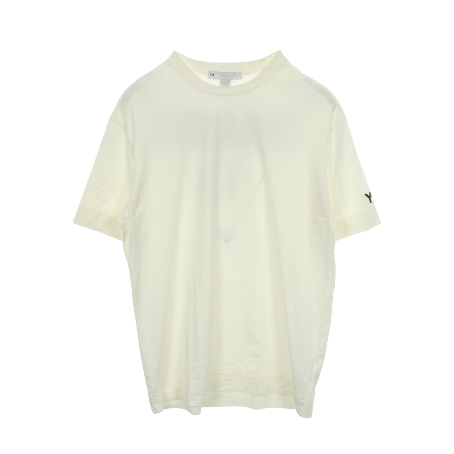 Y-3 × YOHJI YAMAMOTO プリント 半袖Tシャツ コットン アイボリー ワイスリー