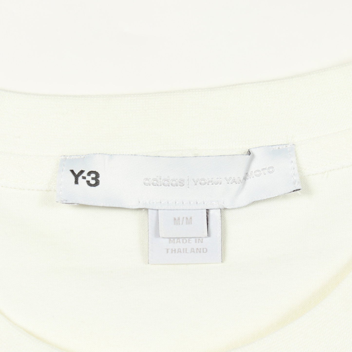 Y-3 × YOHJI YAMAMOTO プリント 半袖Tシャツ コットン アイボリー ワイスリー