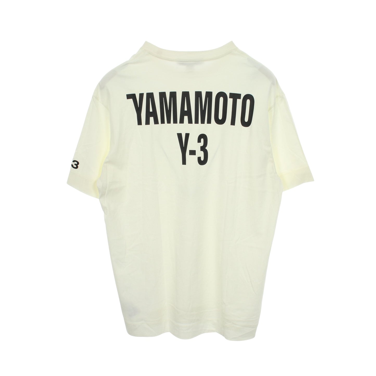 Y-3 × YOHJI YAMAMOTO プリント 半袖Tシャツ コットン アイボリー ワイスリー