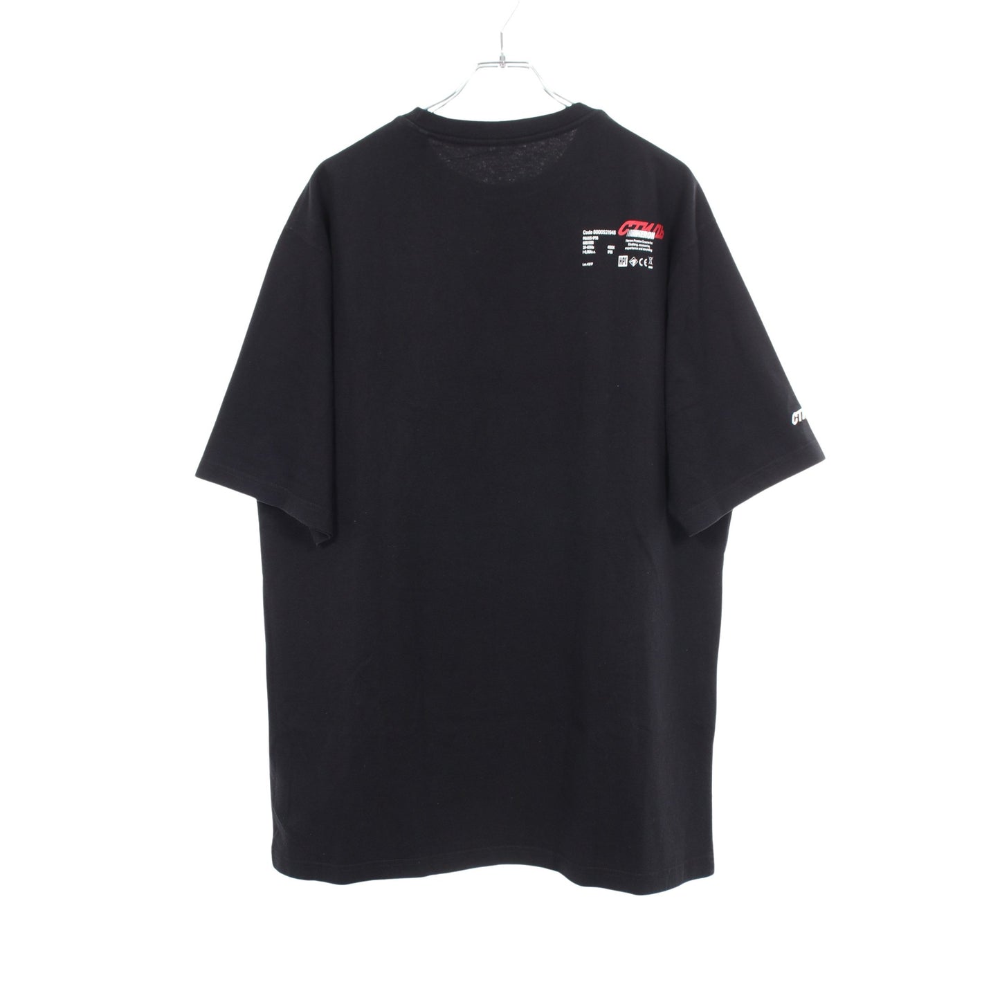 Magic Hat 鳩プリント クルーネック オーバーサイズ 半袖Tシャツ コットン ブラック ヘロンプレストン
