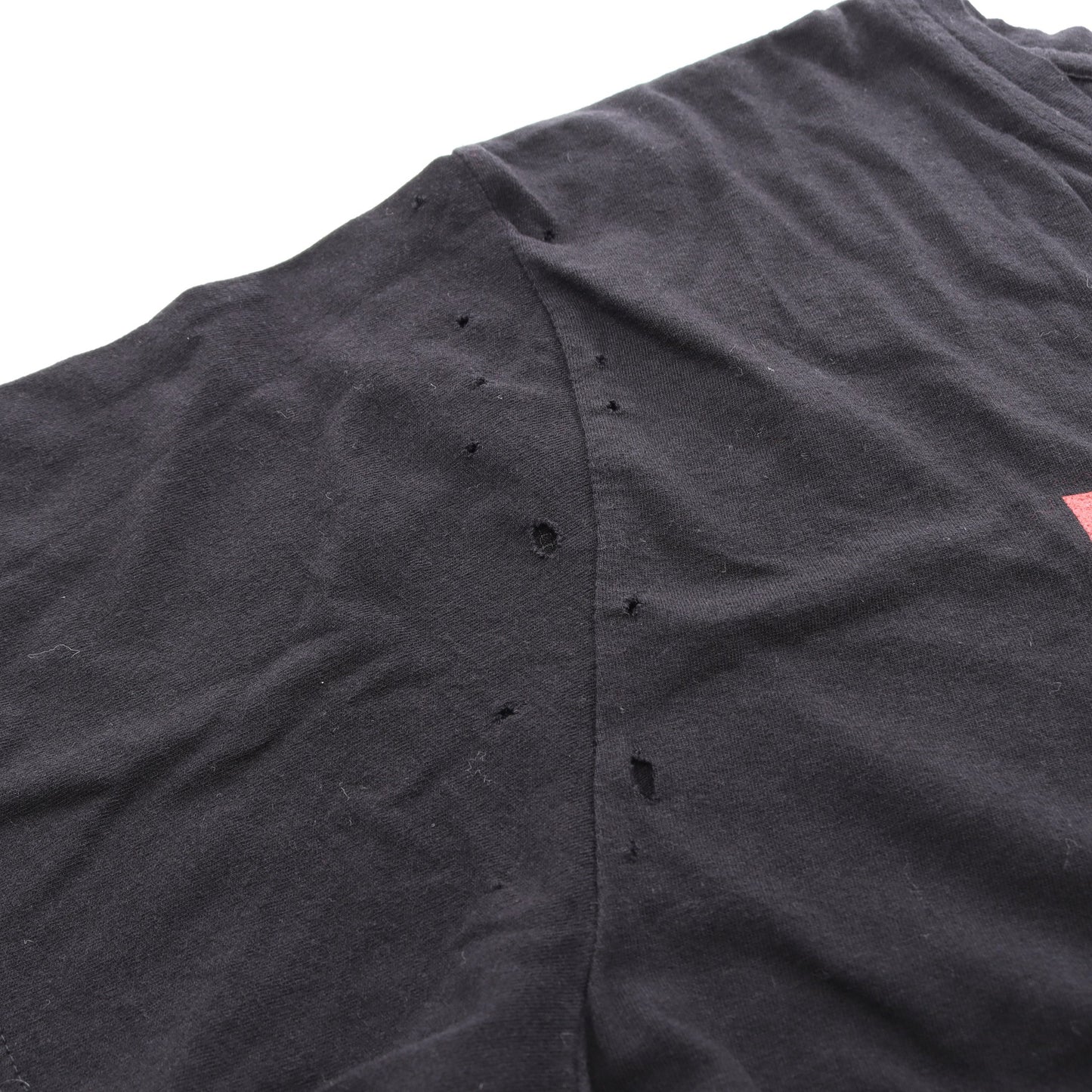 VALENTINO × Jamie Reid ダメージ加工 半袖Tシャツ コットン ブラック ヴァレンティノ