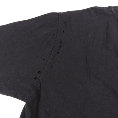 VALENTINO × Jamie Reid ダメージ加工 半袖Tシャツ コットン ブラック ヴァレンティノ