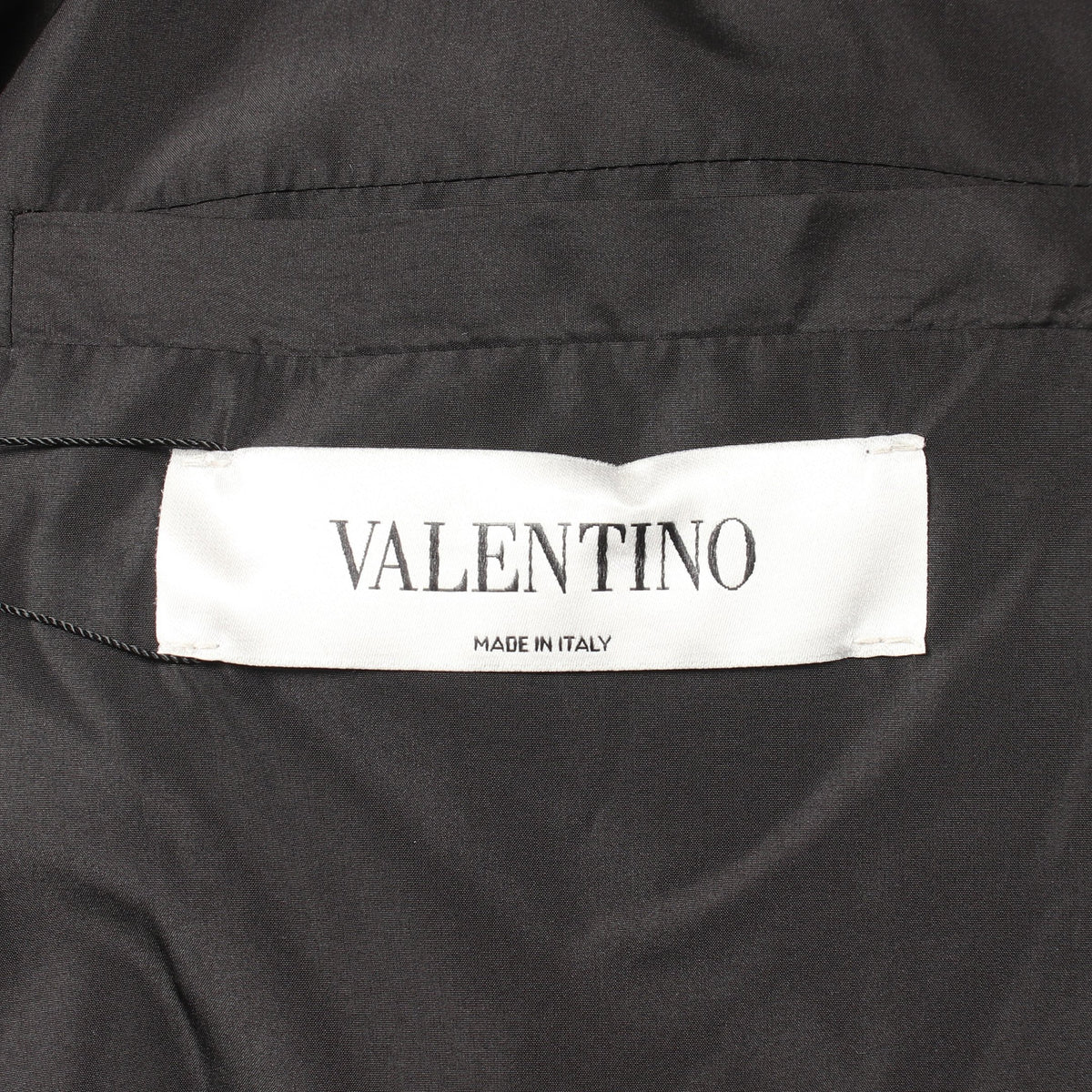 コート ウール ナイロン カシミヤ ブラック ヴァレンティノ アウター VALENTINO
