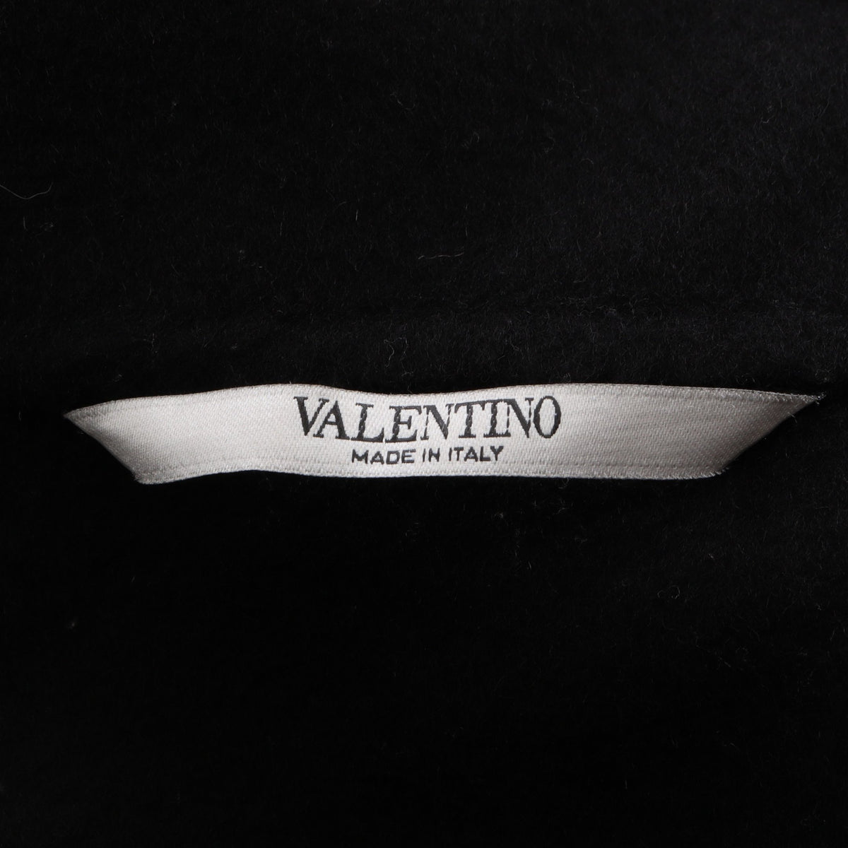 VLTNロゴ フード付き ジップアップ ジャケット ウール カシミヤ ブラック ヴァレンティノ アウター VALENTINO