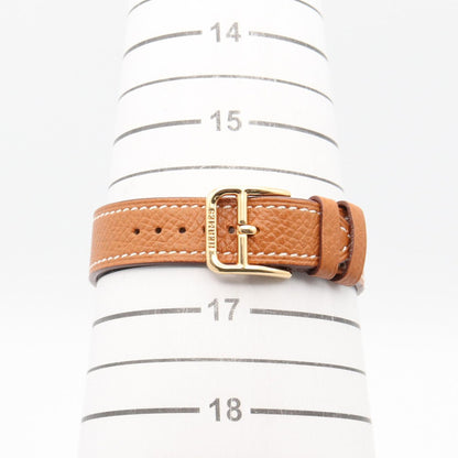Hウォッチ ホワイトシェル レディース 腕時計 クオーツ GP レザー ホワイト エルメス 時計 HERMES