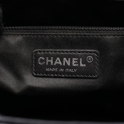 マトラッセ グランドショッピング GST チェーンショルダーバッグ チェーントートバッグ キャビアスキン ブラック シルバー金具 シャネル