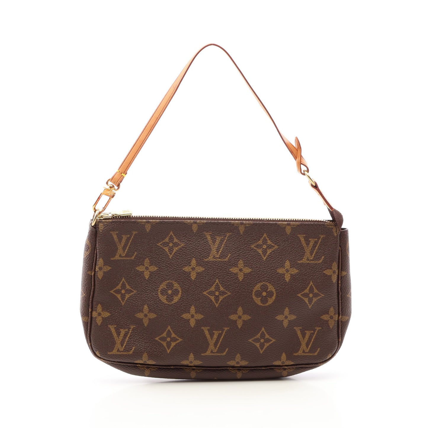 ポシェットアクセソワール モノグラム ハンドバッグ PVC レザー ブラウン ルイヴィトン バッグ LOUIS VUITTON