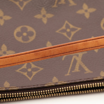 ポシェットアクセソワール モノグラム ハンドバッグ PVC レザー ブラウン ルイヴィトン バッグ LOUIS VUITTON