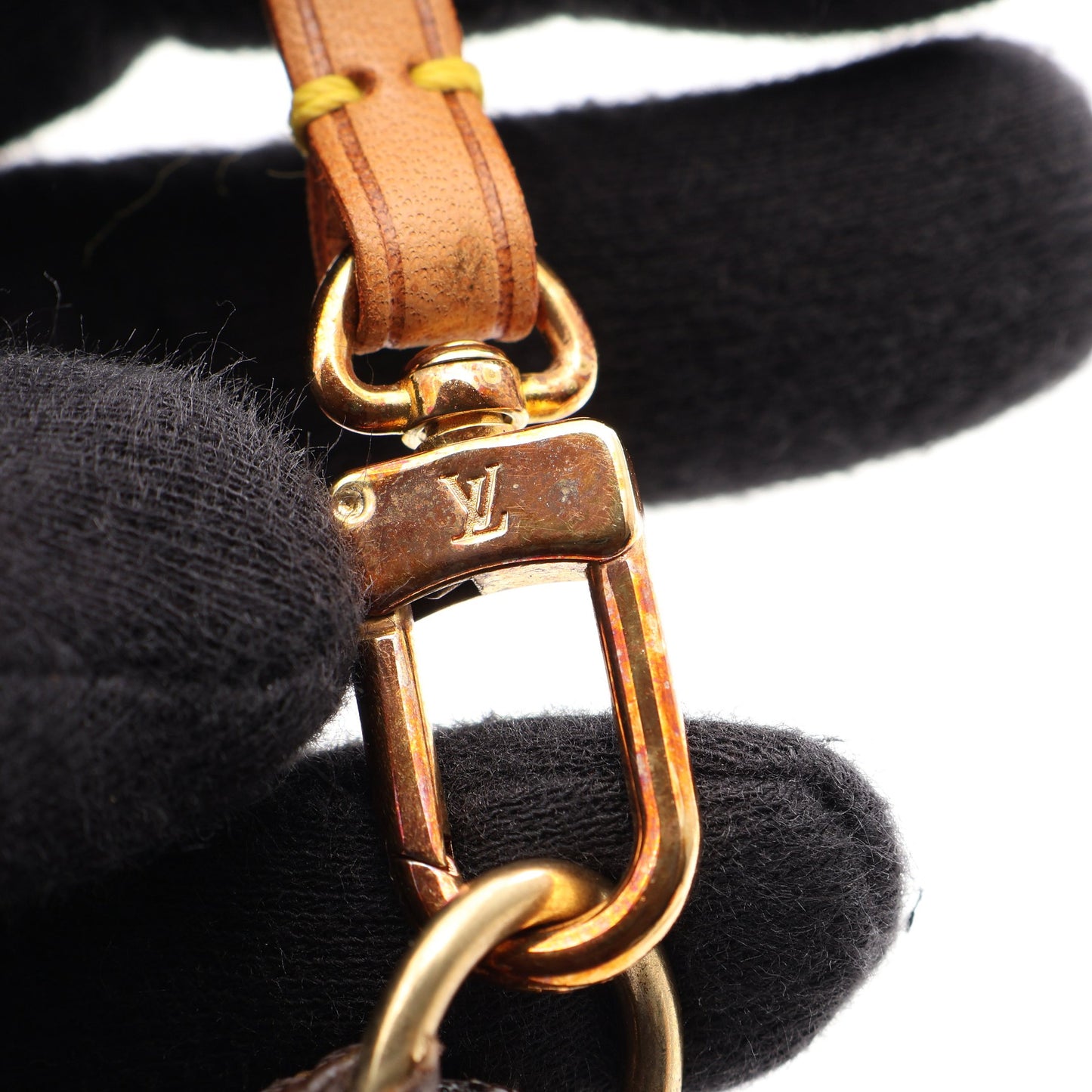 ポシェットアクセソワール モノグラム ハンドバッグ PVC レザー ブラウン ルイヴィトン バッグ LOUIS VUITTON
