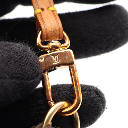 ポシェットアクセソワール モノグラム ハンドバッグ PVC レザー ブラウン ルイヴィトン バッグ LOUIS VUITTON