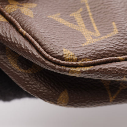 ポシェットアクセソワール モノグラム ハンドバッグ PVC レザー ブラウン ルイヴィトン バッグ LOUIS VUITTON