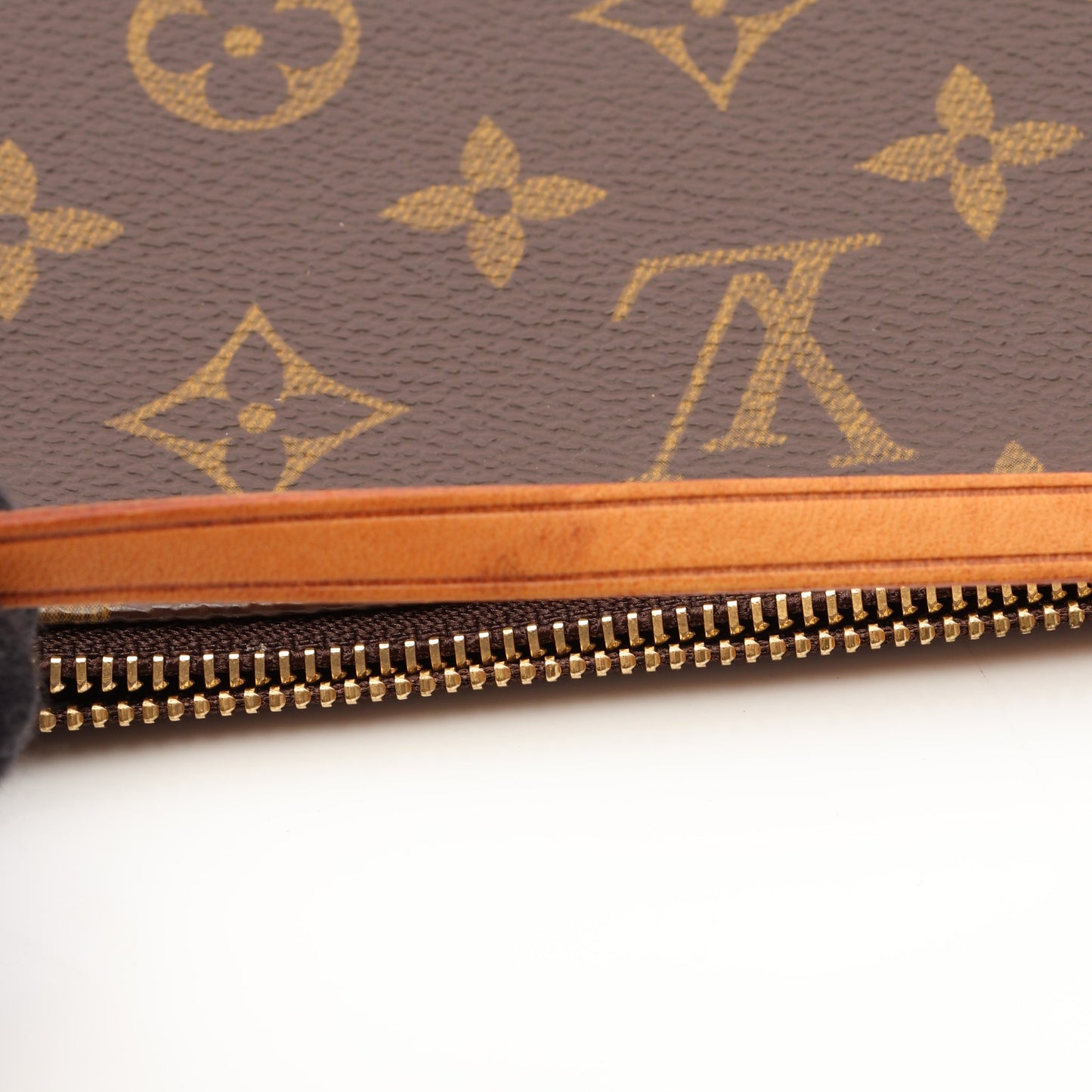 ポシェットアクセソワール モノグラム ハンドバッグ PVC レザー ブラウン ルイヴィトン バッグ LOUIS VUITTON