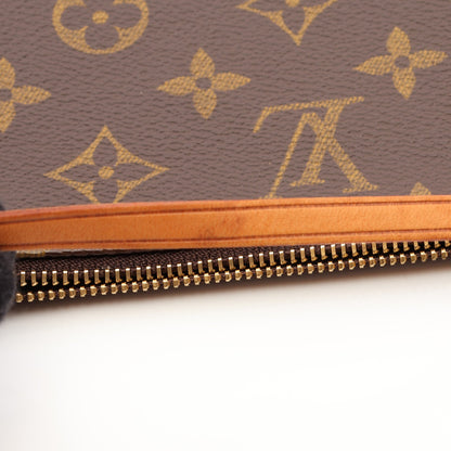 ポシェットアクセソワール モノグラム ハンドバッグ PVC レザー ブラウン ルイヴィトン バッグ LOUIS VUITTON