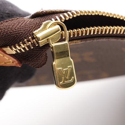 ポシェットアクセソワール モノグラム ハンドバッグ PVC レザー ブラウン ルイヴィトン バッグ LOUIS VUITTON