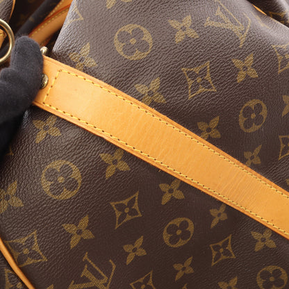 キーポル バンドリエール55 モノグラム ボストンバッグ PVC レザー ブラウン ルイヴィトン