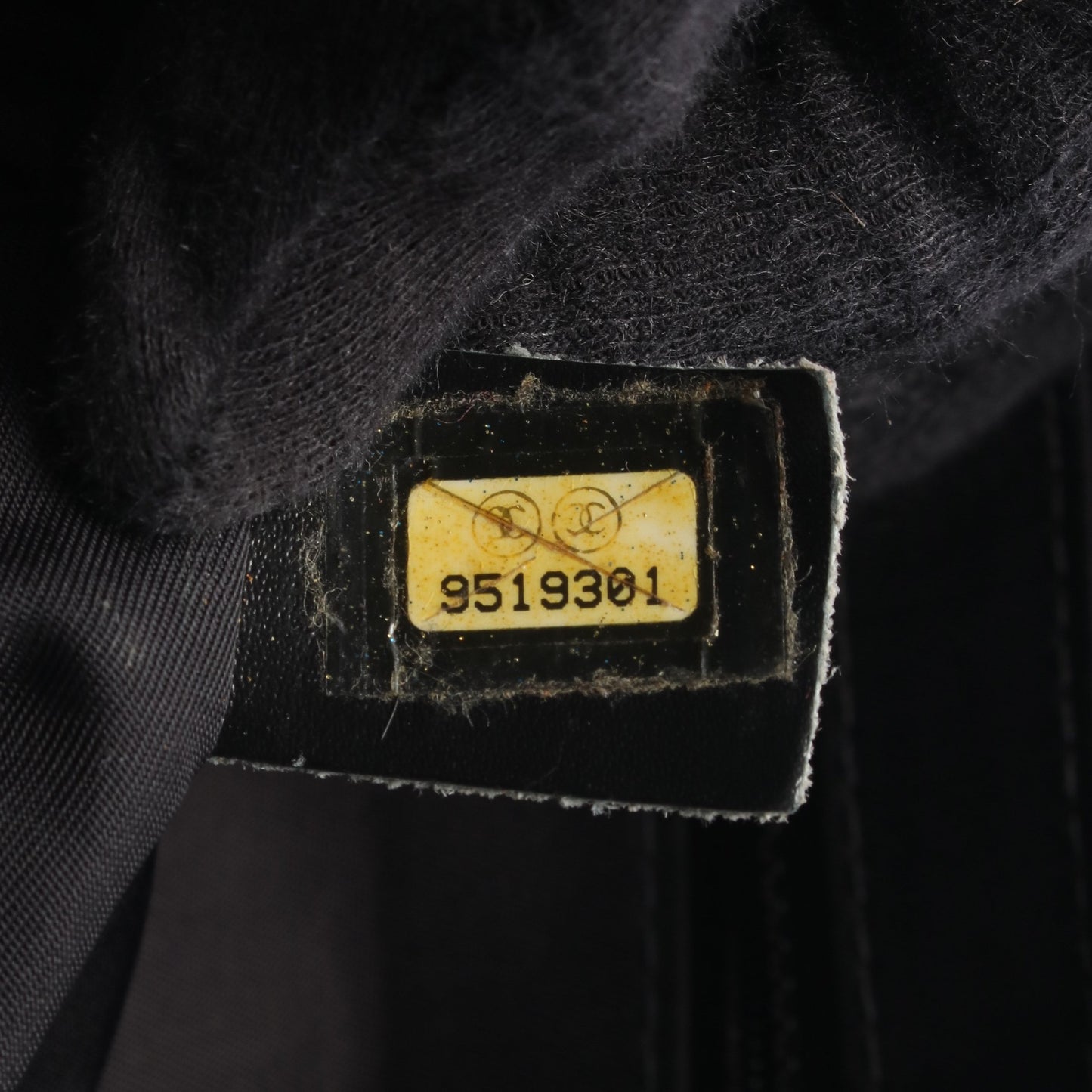 ニュートラベルラインMM ハンドバッグ トートバッグ ナイロン レザー ブラック ゴールド金具 シャネル