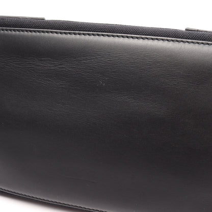 NAVY CABAS S ネイビーカバ ハンドバッグ トートバッグ キャンパス レザー ブラック バレンシアガ