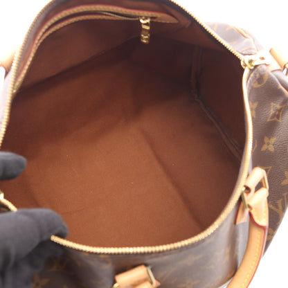 スピーディ バンドリエール 35 モノグラム 2WAY ハンドバッグ PVC レザー ブラウン ルイヴィトン