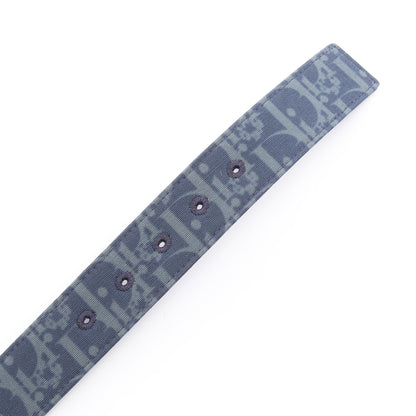 DIOR × Denim Tears シルバー金具 リバーシブル ベルト キャンバス レザー ネイビー グリーン ディオール 財布・小物 DIOR