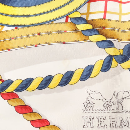 カレ90 GRANDE TENUE スカーフ シルク ネイビー マルチカラー エルメス 財布・小物 HERMES
