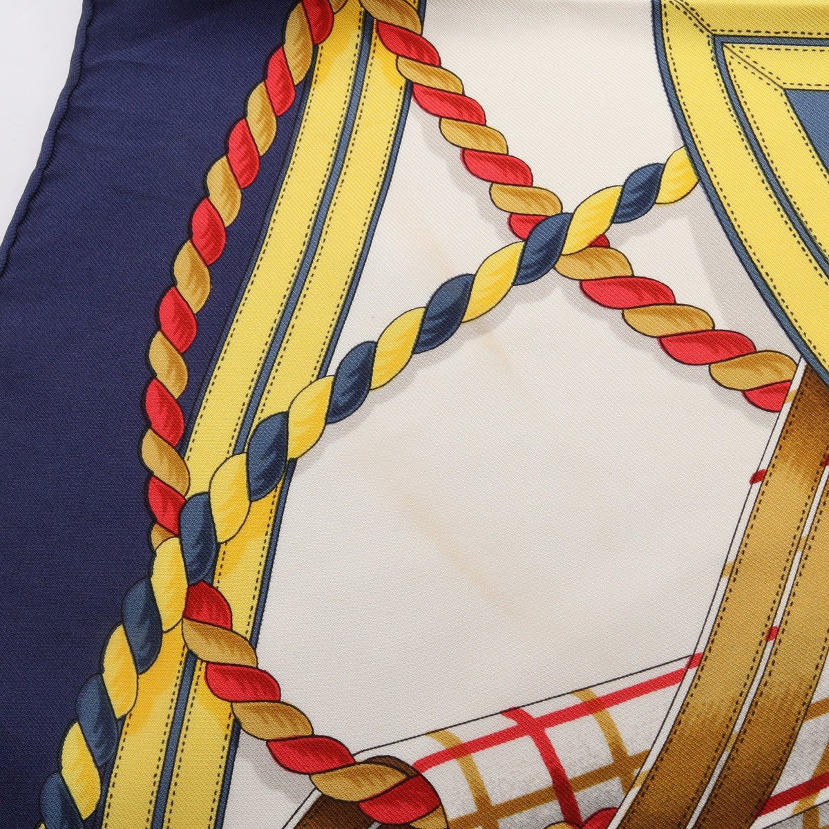 カレ90 GRANDE TENUE スカーフ シルク ネイビー マルチカラー エルメス 財布・小物 HERMES