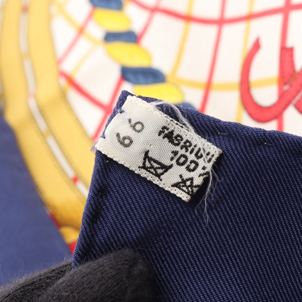 カレ90 GRANDE TENUE スカーフ シルク ネイビー マルチカラー エルメス 財布・小物 HERMES