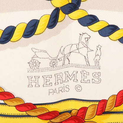 カレ90 GRANDE TENUE スカーフ シルク ネイビー マルチカラー エルメス 財布・小物 HERMES