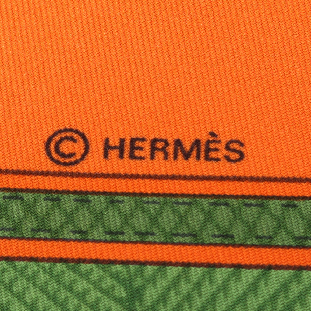 カレ90 CUIRS DU DESERT スカーフ シルク オレンジ マルチカラー エルメス 財布・小物 HERMES
