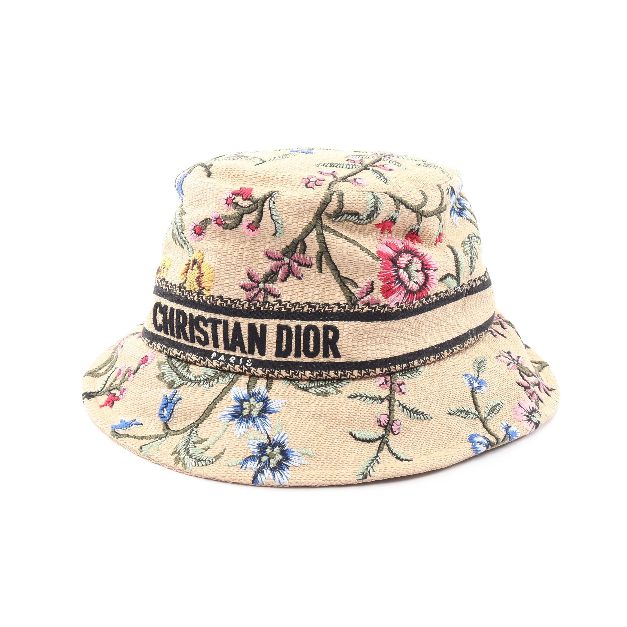 D-Bobby ボブハット 花柄 刺繍 バケット ハット コットン ナイロン