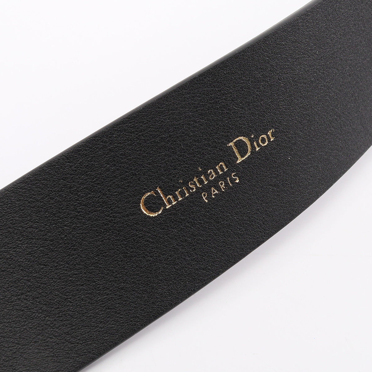 Dバックル ゴールド金具 ベルト レザー ブラック クリスチャンディオール 財布・小物 Christian Dior