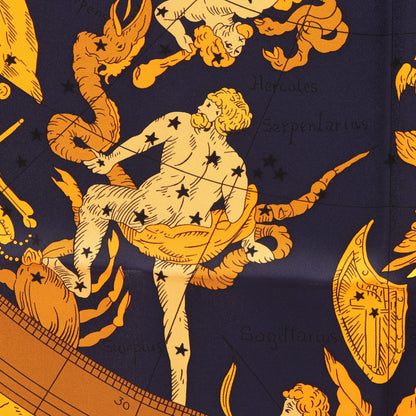 カレ90 HEMISPHARIUM COELI BOREALE スカーフ シルク ネイビー マルチカラー エルメス 財布・小物 HERMES