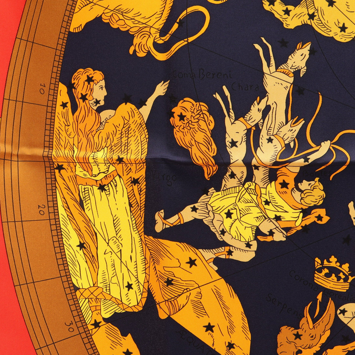 カレ90 HEMISPHARIUM COELI BOREALE スカーフ シルク ネイビー マルチカラー エルメス 財布・小物 HERMES