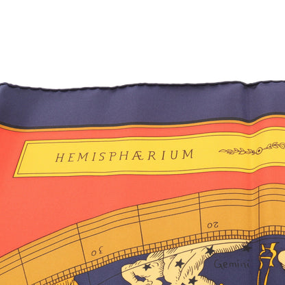 カレ90 HEMISPHARIUM COELI BOREALE スカーフ シルク ネイビー マルチカラー エルメス 財布・小物 HERMES