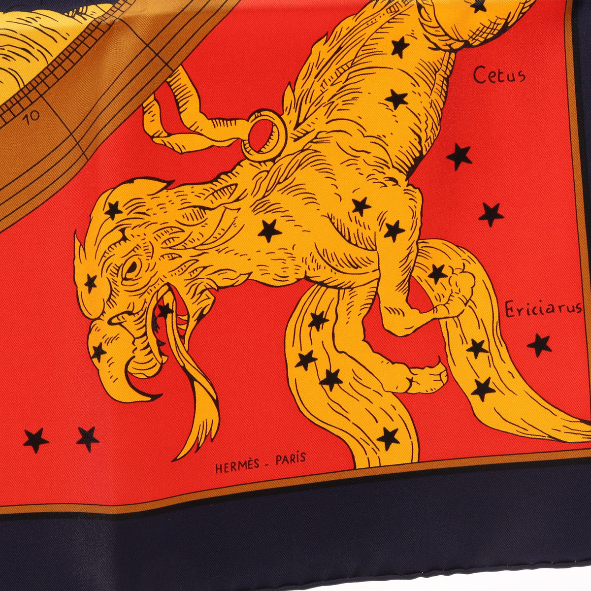 カレ90 HEMISPHARIUM COELI BOREALE スカーフ シルク ネイビー マルチカラー エルメス 財布・小物 HERMES