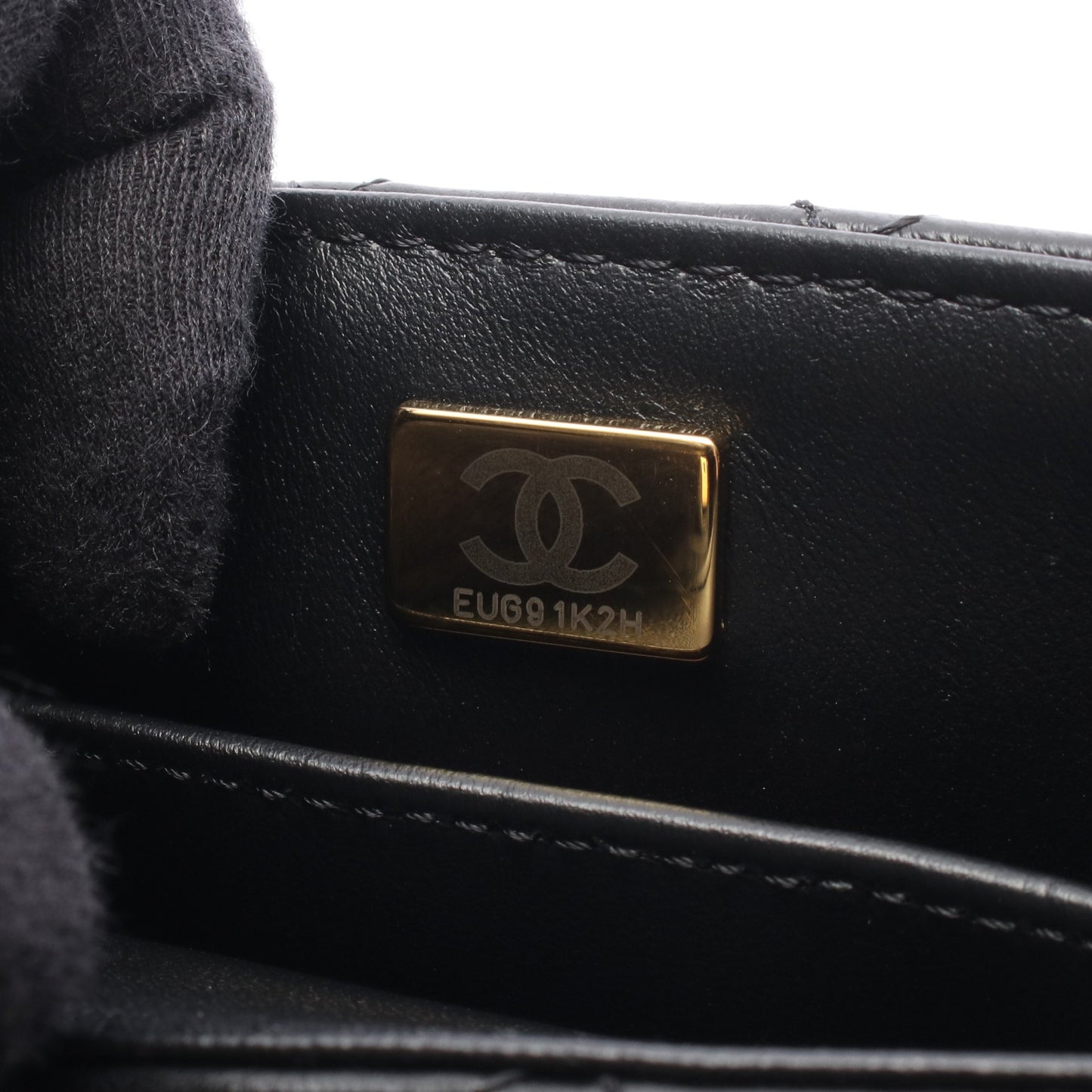 マトラッセ トップハンドル スモールフラップバッグ 2WAY チェーンショルダーバッグ レザー ブラック ゴールド金具 シャネル