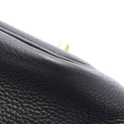 ピコタンロックMM ハンドバッグ トリヨンクレマンス ブラック ゴールド金具 U刻印 エルメス