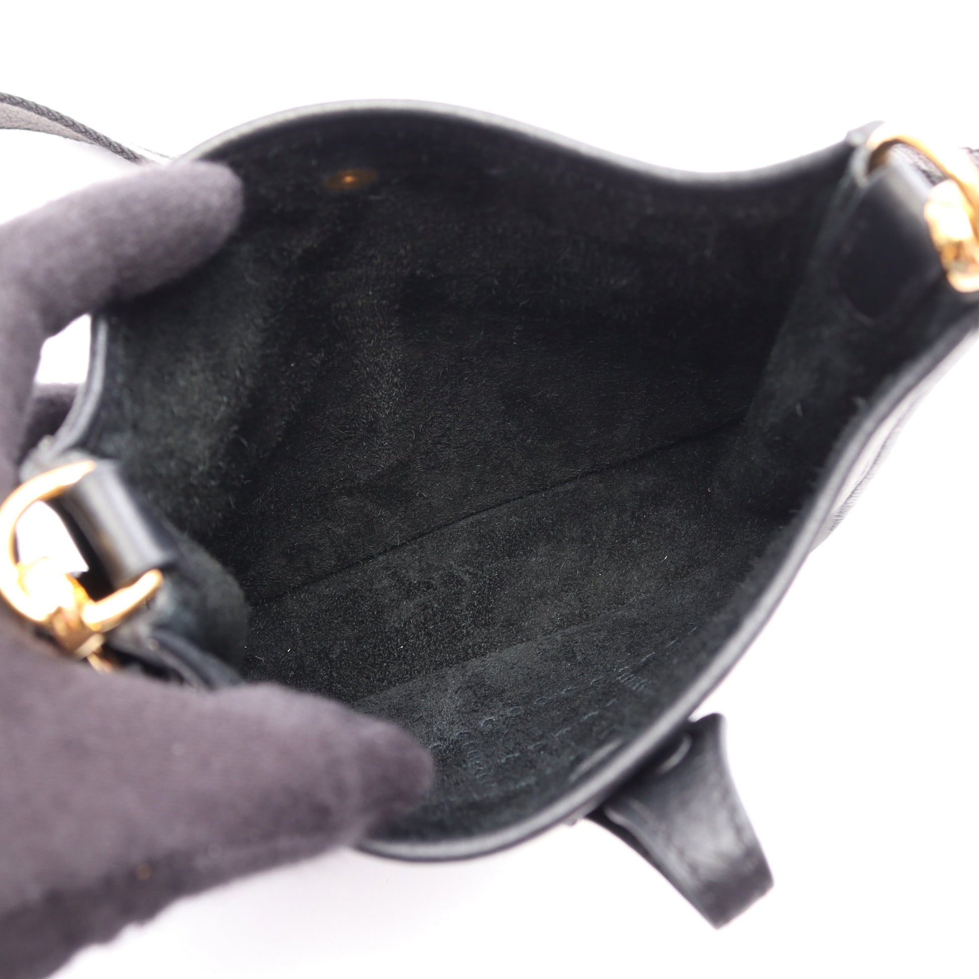 エヴリンアマゾンTPM ショルダーバッグ トリヨンクレマンス ブラック ゴールド金具 B刻印 エルメス バッグ HERMES