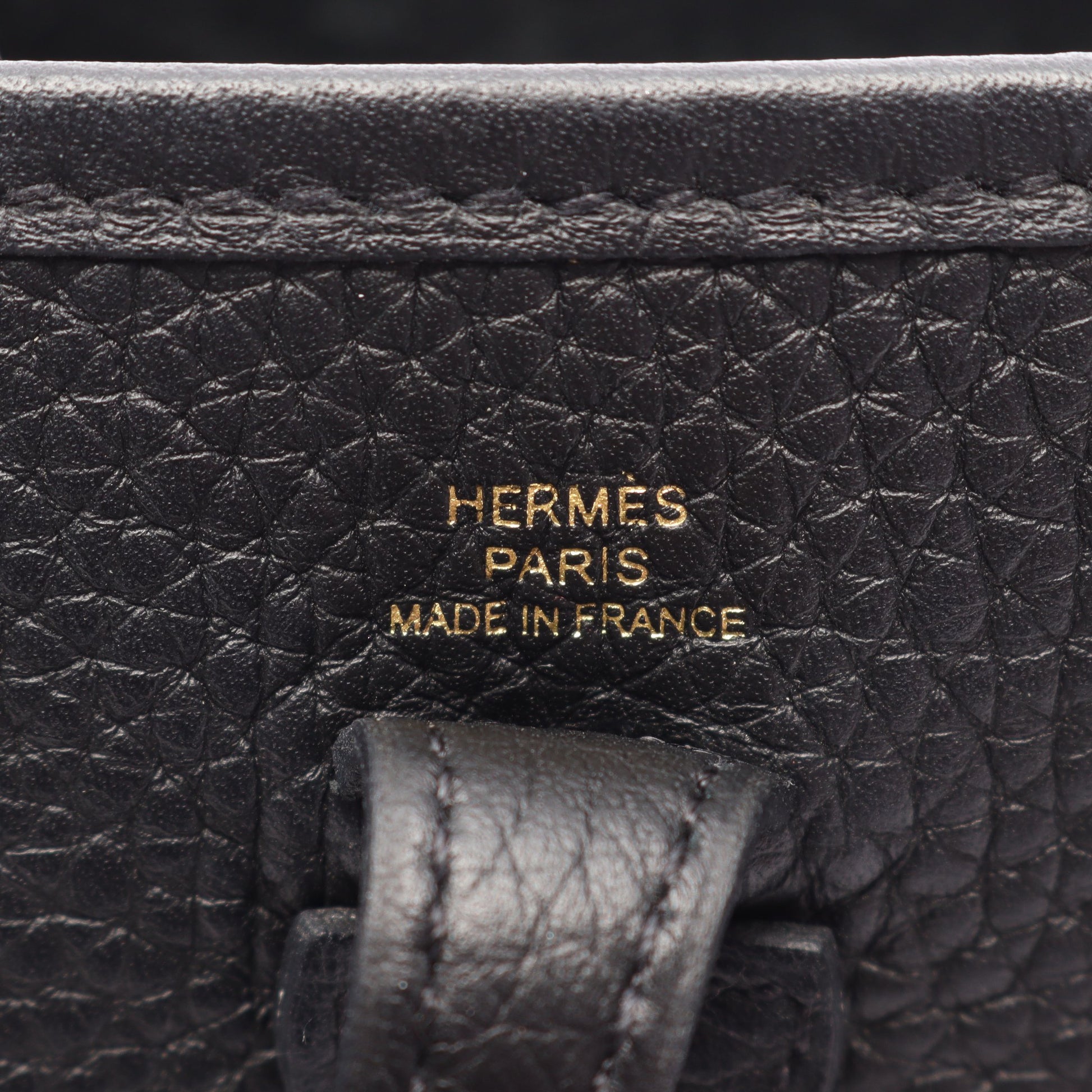 エヴリンアマゾンTPM ショルダーバッグ トリヨンクレマンス ブラック ゴールド金具 B刻印 エルメス バッグ HERMES