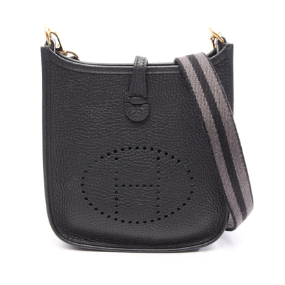 エヴリンアマゾンTPM ショルダーバッグ トリヨンクレマンス ブラック ゴールド金具 B刻印 エルメス バッグ HERMES