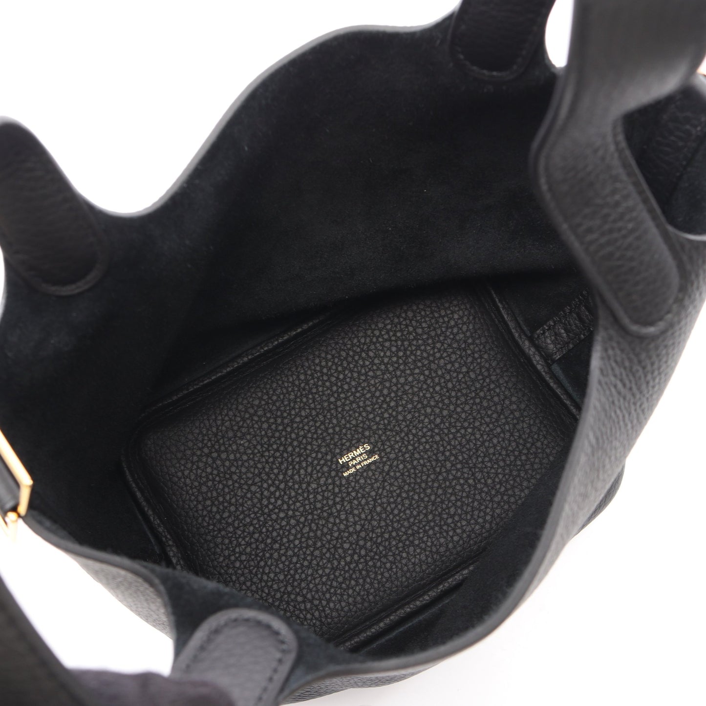 ピコタンロックPM ハンドバッグ トリヨンクレマンス ブラック ゴールド金具 K刻印 エルメス