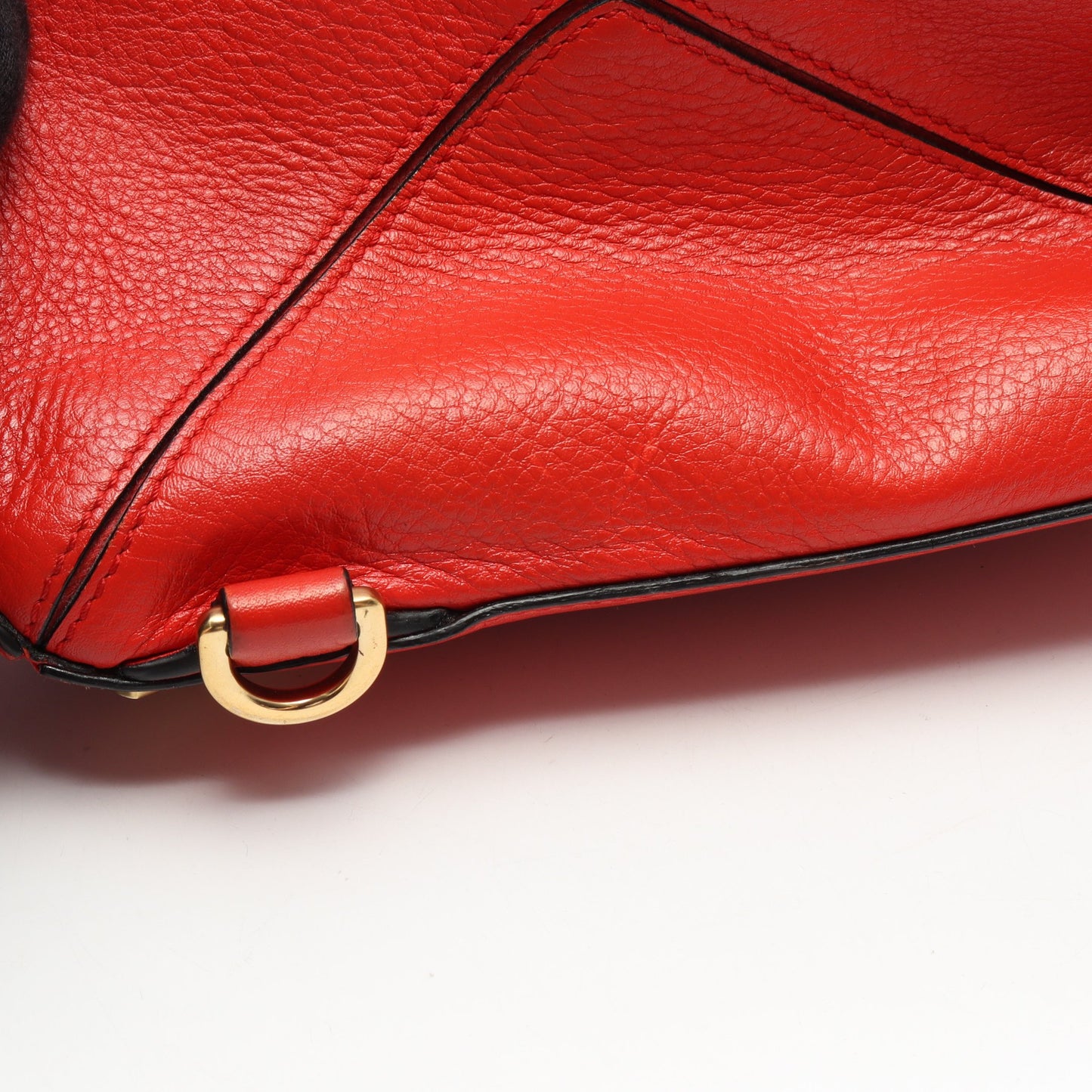 PUZZLE BAG SMALL パズルバッグ スモール 2WAY ハンドバッグ レザー レッド ロエベ