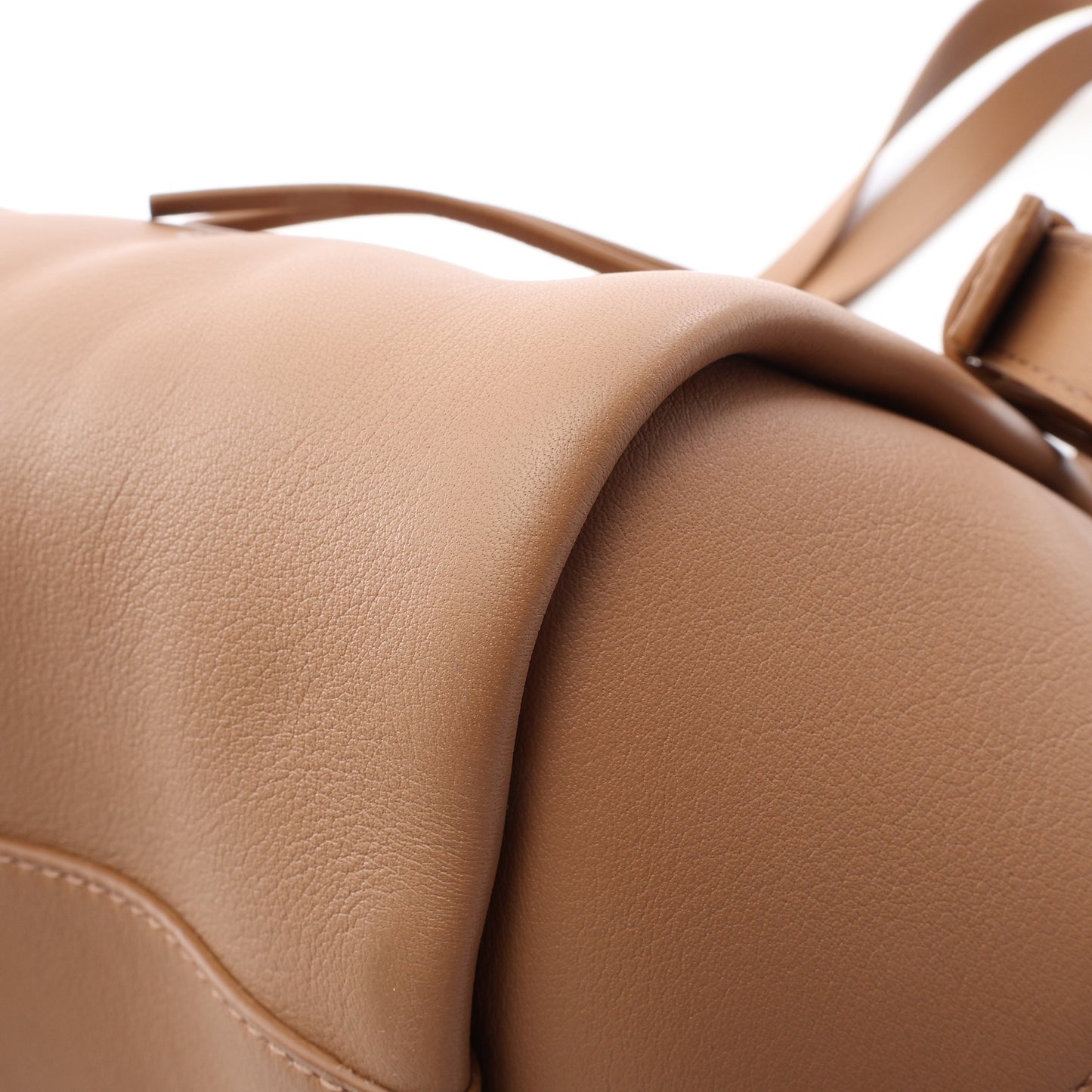 ハンモック フリップバッグ 2WAY ハンドバッグ レザー ライトブラウン ロエベ