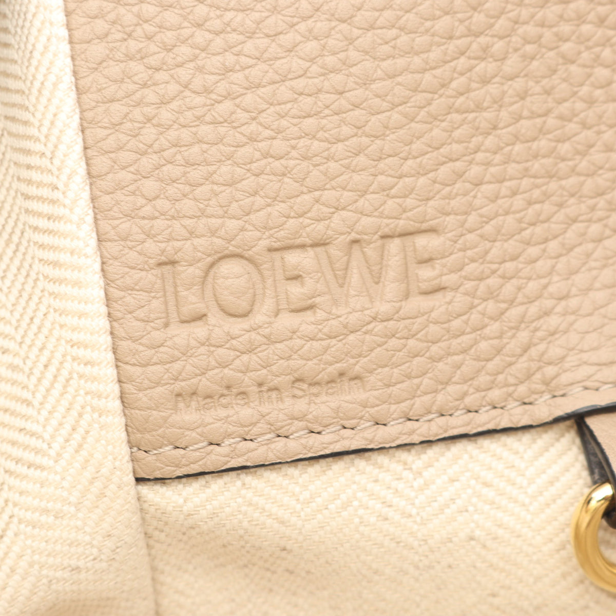 ハンモックバッグ スモール 2WAY ハンドバッグ レザー ベージュ ロエベ バッグ LOEWE