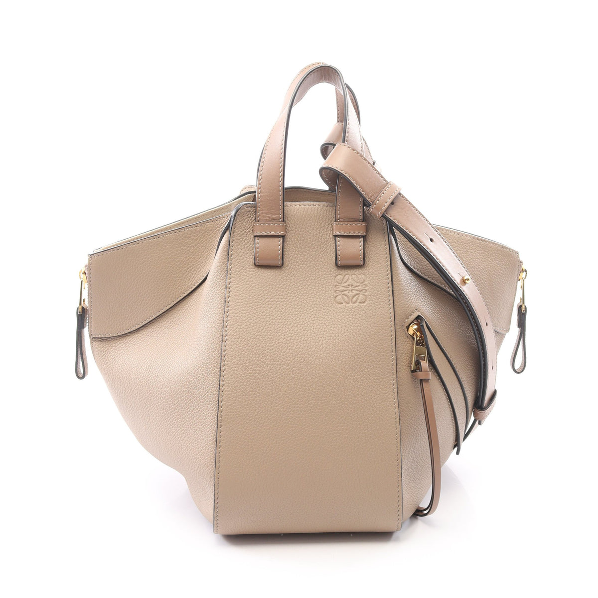 ハンモックバッグ スモール 2WAY ハンドバッグ レザー ベージュ ロエベ バッグ LOEWE