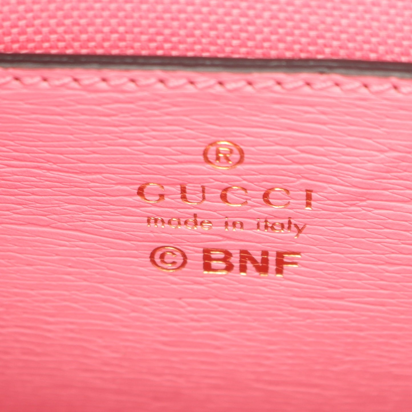 GUCCI × ばなにゃ ミニトートバッグ 2WAY ハンドバッグ レザー ピンク マルチカラー グッチ