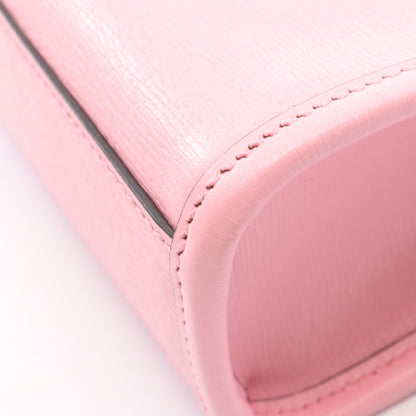 GUCCI × ばなにゃ ミニトートバッグ 2WAY ハンドバッグ レザー ピンク マルチカラー グッチ