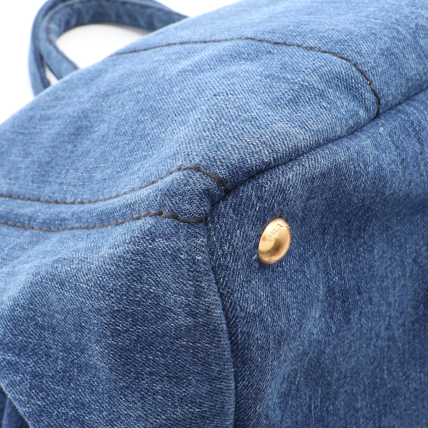 DENIM CANAPA カナパ ハンドバッグ トートバッグ デニム インディゴブルー プラダ