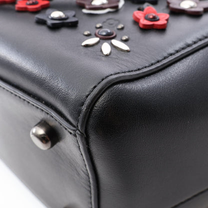 ブレイク キャリーオール フラワー 2WAY ハンドバッグ レザー ブラック コーチ バッグ COACH